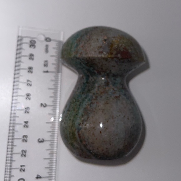 Ocean Jasper carved Mushroom A. - Picture 10 of 12